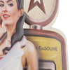 Gas n' Go Pinup Girl Embossed Metal Sign